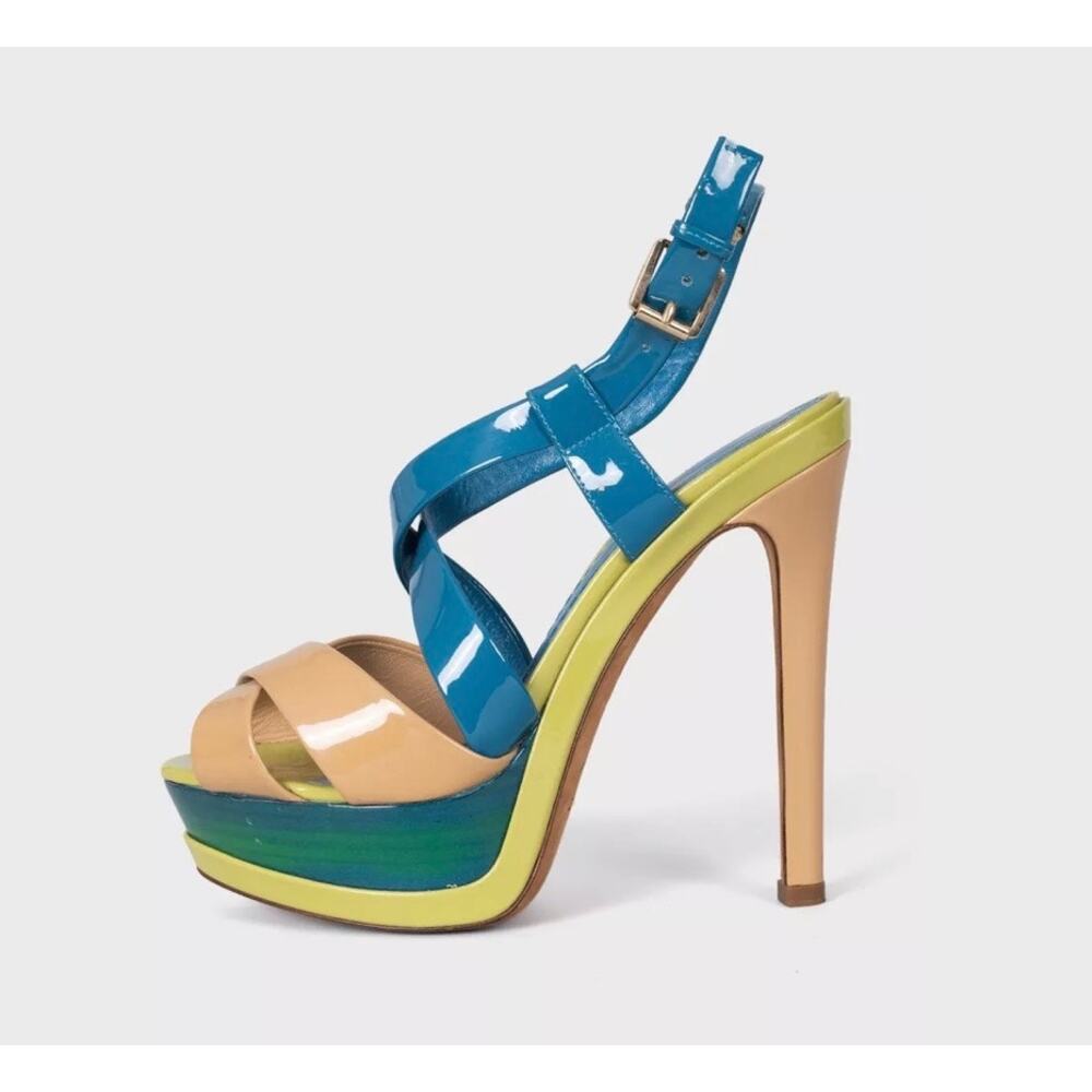 Christian Dior Leather Open-Toe High Heel Sandals - EU 36.5